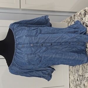 Downeast Denim Top Sixe L